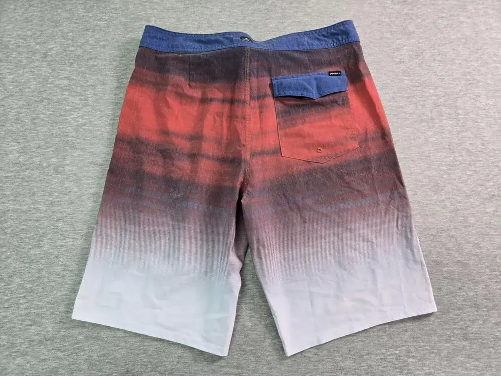 O'Neill Shorts Mens 32 Multicolor Ombré Board Swim Trunks Quick Dry